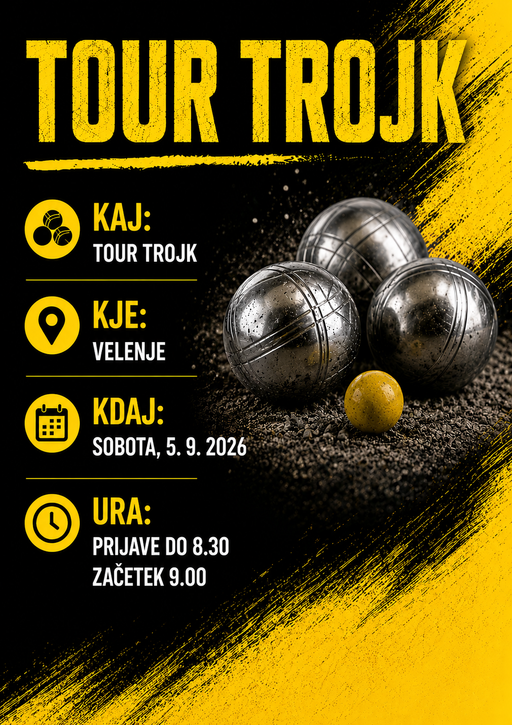 Opomnik – Prjave za Tour trojk v Velenju so v polnem teku