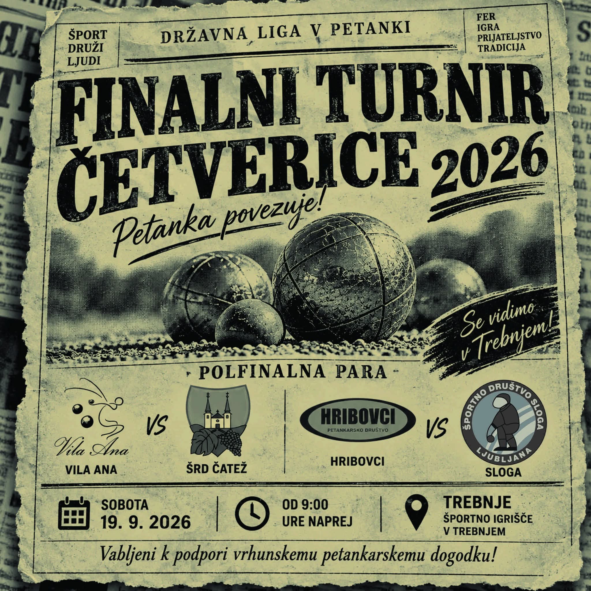 Znana je lokacija finalnega turnirja