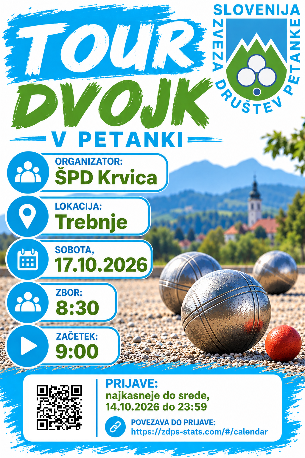 Prijave za Tour dvojk v Trebnjem odprte